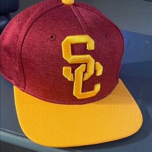 Kids Maroon and Yellow Cap